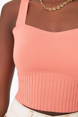 Trendyolmilla Mint Kalp Yaka Crop Triko Ince Bluz TWOSS22BZ1105  фото 24