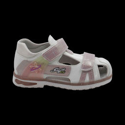 Сандалии В567-13 бело розовые