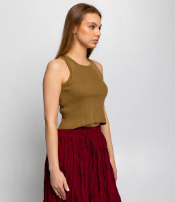 Топ #КТ83020, оливковый