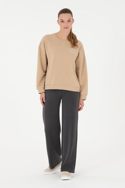 Женский свитшот песочного цвета Неожиданная скидка в корзине - U.s. polo assn фото 4