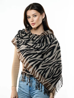 Яркий палантин с анималистичным принтом - Pretty mania фото 8