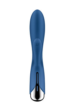 Вибратор-кролик с ротацией Satisfyer Spinning Rabbit 1, силикон, синий, 20,5 см