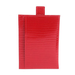 Обложка/футляр для паспорта Croco-П-408 натуральная кожа 1отд, 3карм, красный игуана (73) 265338  фото 2