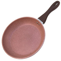 Сковорода с керамическим покрытием Рябчик д26см h4,7см, 2л, с мраморной крошкой, прорезиненная ручка, 2 цвета (Китай) - Домашняя мода фото 4