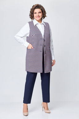 Блуза Swallow 803.2 черный+серебряный узор фото 134