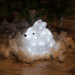 ULD-M2724-032/STA WHITE IP20 RABBIT Фигура светодиодная Кролик, 33*26см, 32 светодиода. Белый свет. Провод прозрачный. TM Uniel