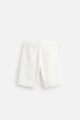 PLEATED RELAXED FIT BERMUDA SHORTS - Zara фото 8