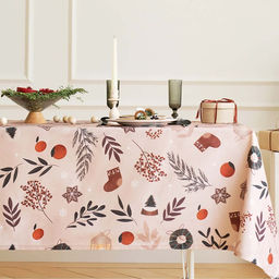 Скатерть Этель Новогодние украшения, 149х250 см, 100% хл, саржа 190 г/м2