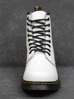 B6019-2 WHITE Ботинки демисезонные женские (натуральная кожа)