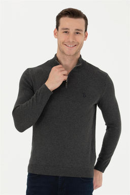 Мужской свитер антрацитового меланжа - U.s. polo assn фото 8