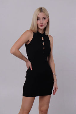 Мини-платье чёрное - Martichelli фото 5