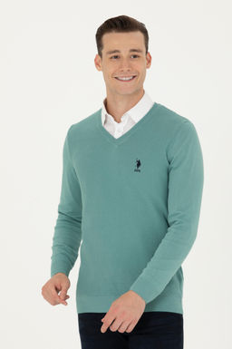 U. S. Polo Assn Мужской мятный базовый свитер Неожиданная скидка в корзине - U.s. polo assn фото 17