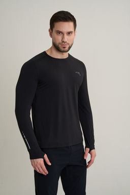 Лонгслив Черный ANTA RUNNING LS Tee  фото 2