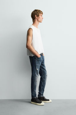 RIPPED SKINNY FIT JEANS - Zara фото 14