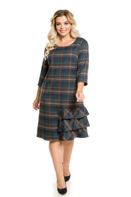 Платье 1039 синяя клетка - Novita фото 9
