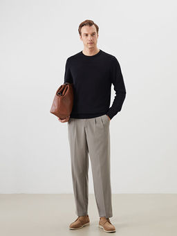 Bisiklet Yaka Erkek Triko Kazak