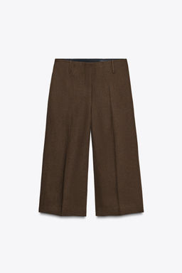 LINEN-BLEND LONG BERMUDA SHORTS ZW COLLECTION - Zara фото 14