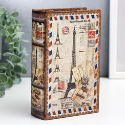Шкатулка книга - сейф «Письмо во Францию», искусственная кожа, 17×11×5 см