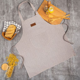 Фартук Этель Однотонный цв.серый 65 х70см, 100% п/э