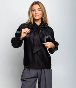 Блуза #КТ971, чёрный