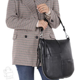 Сумка женская кожаная 9653Y black Polina&Eiterou фото 2