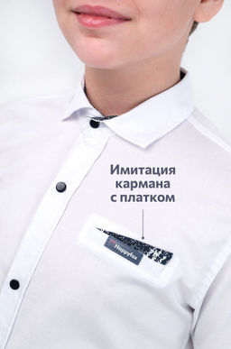 Рубашка для мальчика на кнопках Happyfox