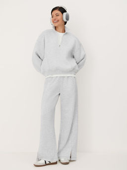 Утепленный свитшот с воротником на молнии - NEVERLATE фото 5