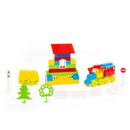 Конструктор Строитель (287 элементов) (в пакете) - Полесье фото 5