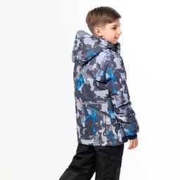 RODOS Куртка для мальчика зима М-195 КурткаВБ Серый/Голубой  фото 12
