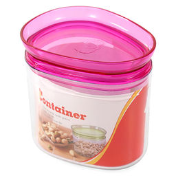 Контейнер для сыпучих продуктов пластмассовый Башня 0,75л, 13х10х12см (Китай)