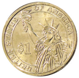 1 доллар 2012 года D США 23-й президент США Бенджамин Гаррисон