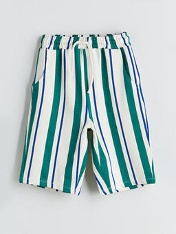 Beli Lastikli ?izgili Erkek ?ocuk ?ort