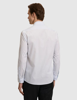 A__k Mavi Slim Fit Pamuk Klasik G_mlek