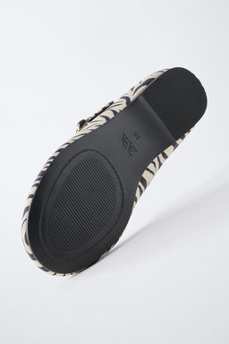 ANIMAL PRINT BALLET FLATS - Zara фото 7