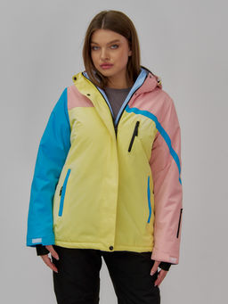 Горнолыжный костюм женский зимний желтого цвета 016J - Chunmai фото 15