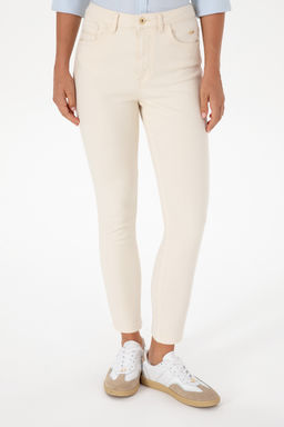 Kad_n Ta_ Slim High Waist Fit Jean Pantolon