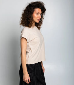 Футболка #КТ1016 (1)-1, светло-бежевый