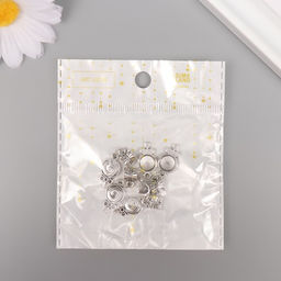 Цена за 5 шт. Бейл с подвеской металл для творчества «Конфета на палочке», серебро, 2.7×1 см