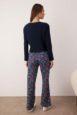 Trendyolmilla Bordo %100 Pamuklu Y?lbas? Temal? Orme Pijama Tak?m? THMAW23PT00318  фото 15