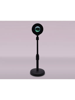 Лампа настольная атмосферная DE8385, LED, 3Вт, RGB, d12 h28 см, чёрный, с ПДУ