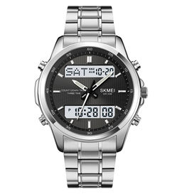 Часы наручные Skmei мужские электронные спортивные 2049silver-white