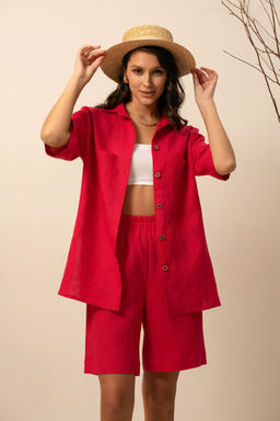 Комплект женский Лён Фуксия М-120КП MODAMICA