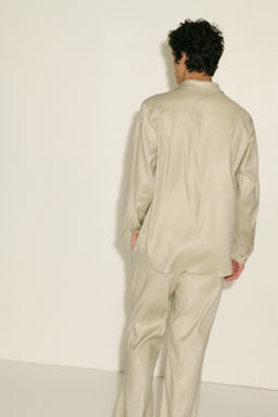 Camisa en mezcla de lino Easy Care Regular Fit - H&m фото 6