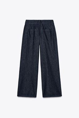 DARTED WIDE-LEG TROUSERS - Zara фото 7