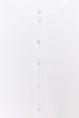 100% COTTON BUTTON-UP T-SHIRT - Zara фото 16