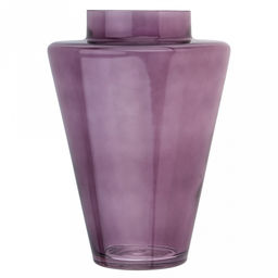 Ваза для цветов стеклянная "Бальмунг" 3,1л, д17,7см, h25см, малая, декоративная, "Баклажан", прозрачный (Россия)