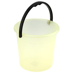 Ведро пластмассовое 3л, д18,5см, h17,5см, пищевое, полипропилен, цветной прозрачный (Россия) - Домашняя мода фото 3