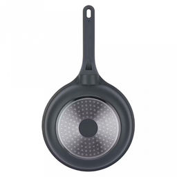 Сковорода с антипригарным покрытием Denim д24см, s4мм, индукционное дно д17см, s1,5мм, литой алюминий, 2-х слойное антипригарное покрытие WISTONE с эффектом гранитной крошки, бакелитовая ручка с покрытием soft-touch, Regent (Китай) Подходит для - Домашняя мода фото 4