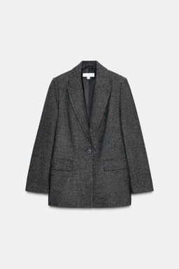 HERRINGBONE WOOL BLAZER - Zara фото 6