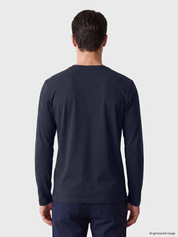Bisiklet Yaka Bask?l? Erkek Sweatshirt - Waikiki фото 3
